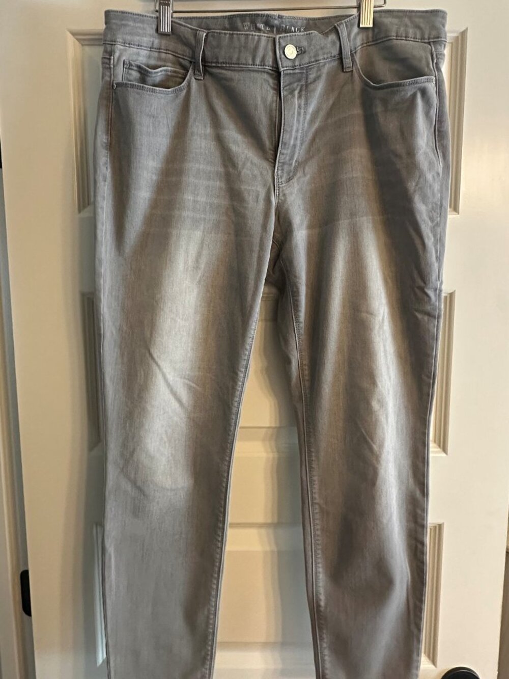 White House Black Market Light Grey Jeans